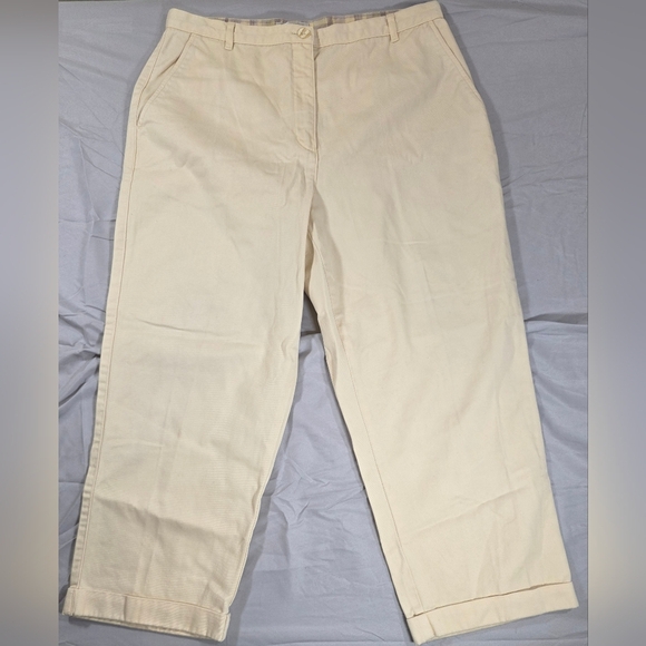 Christopher & Banks Butter Yellow Ankle Pants - Picture 1 of 7